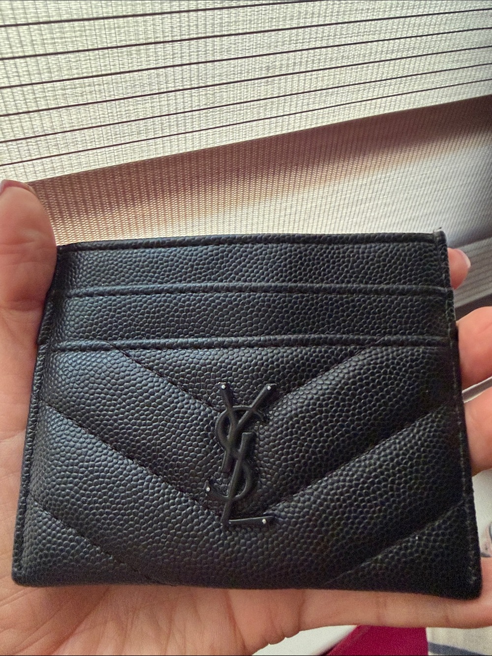 Fashion Bug Black Quilted Card Holder with Logo Detail